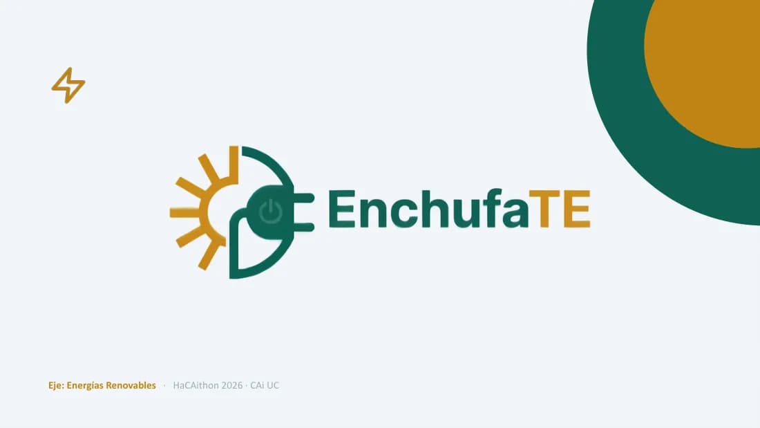 Lámina de la presentación de EnchufaTE