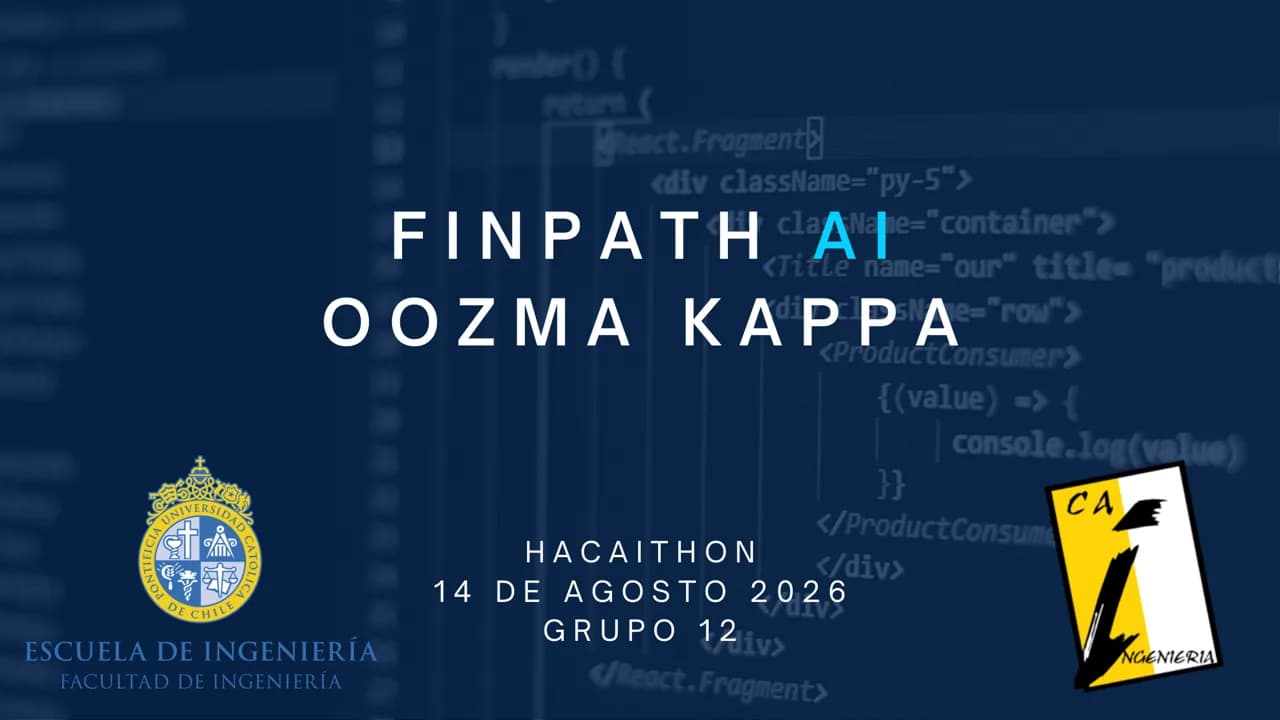 Lámina de la presentación de FinPath AI