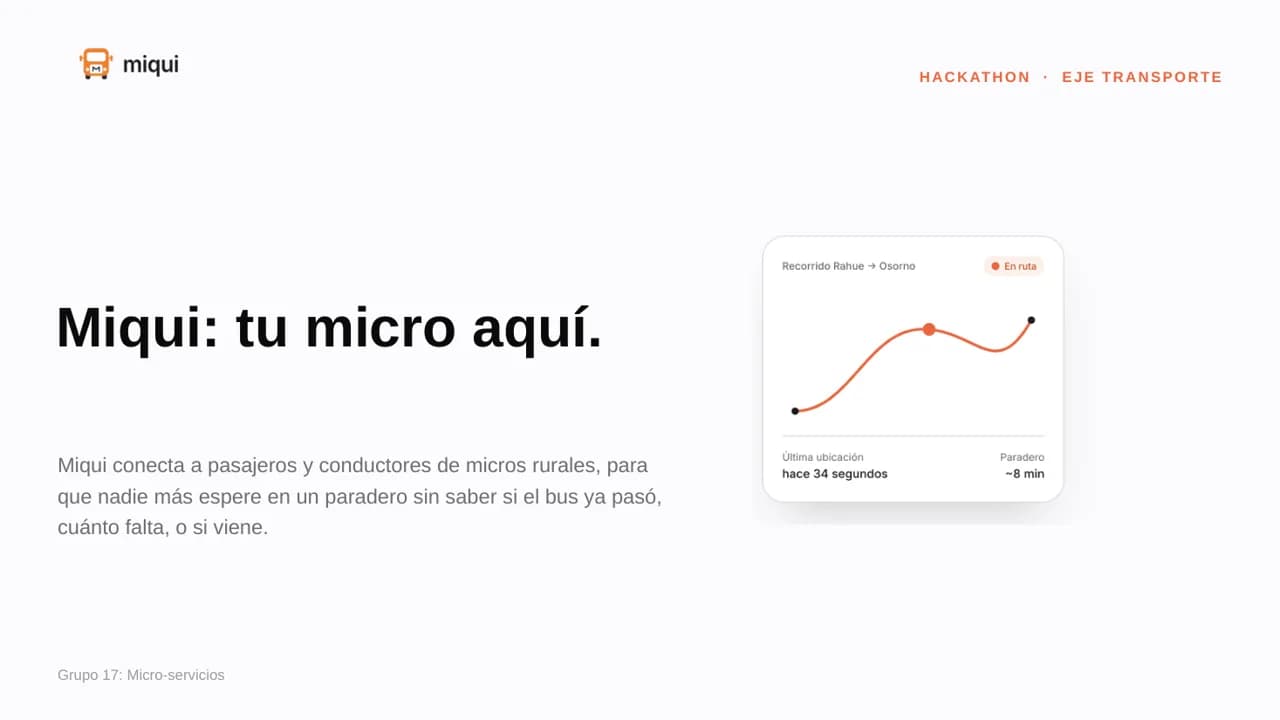 Lámina de la presentación de Miqui