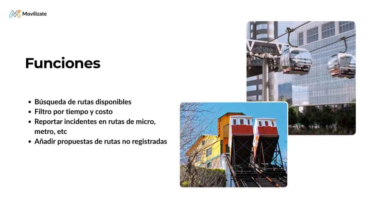 Lámina de la presentación de Movilízate