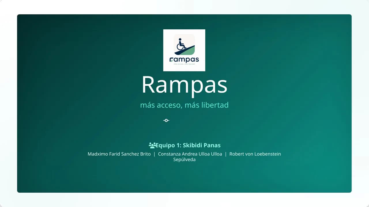 Lámina de la presentación de Rampas